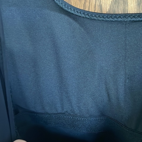 Fabletics Scoop Neck Tie Back Black One-Piece Swimsuit - Picture 7 of 8